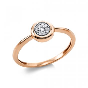 Diamant Ring Zarge 750er Rotgold 1V458R854-1 