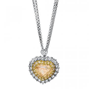 Diamant Collier 750er Weißgold / Gelbgold 4F058WG8-1 