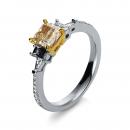 Diamant Ring 4er-Krappe 750er Weißgold / Gelbgold 1S356WG854-1 